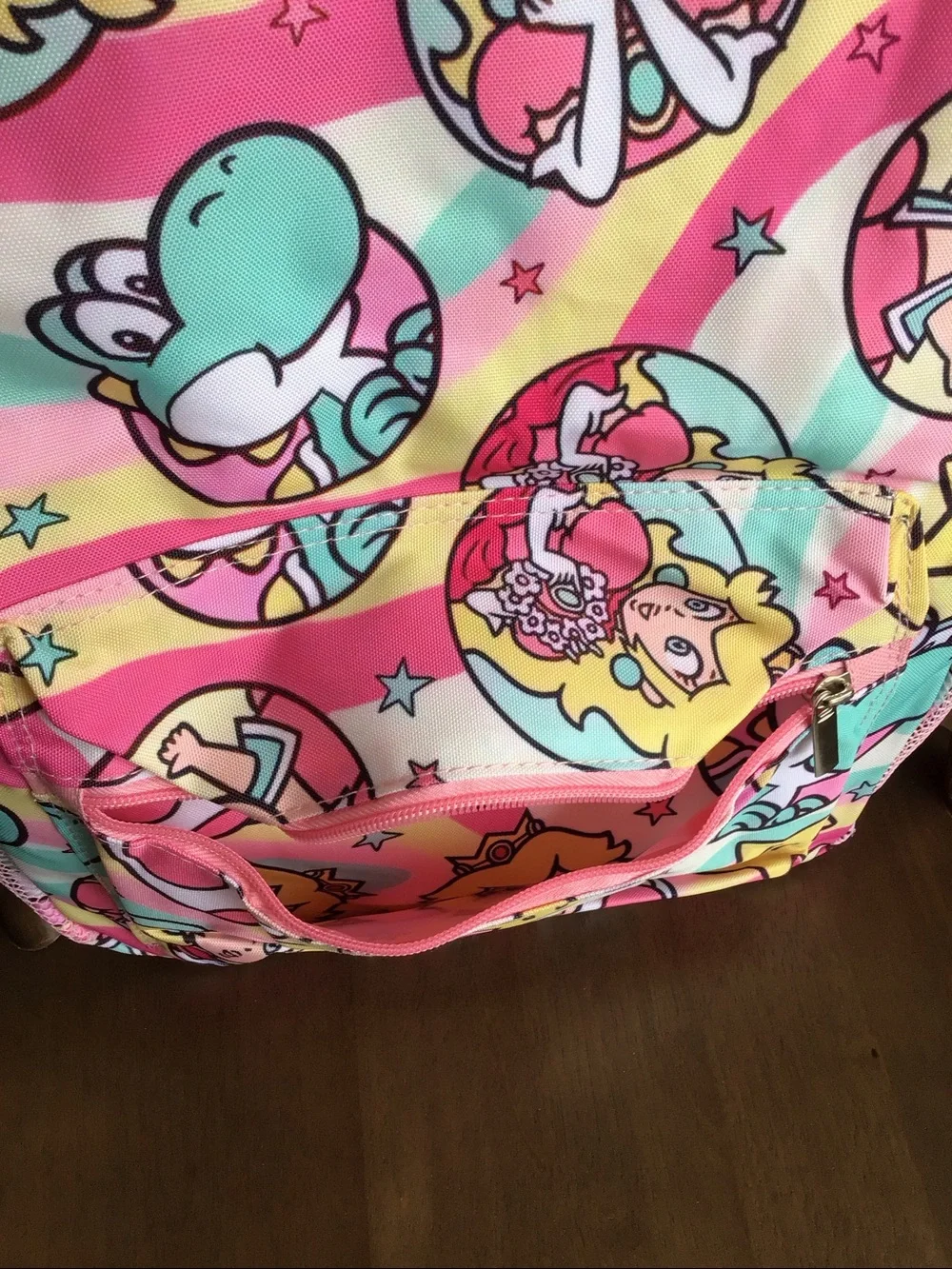 Rare Mario brothers Princess Peach full size backpack